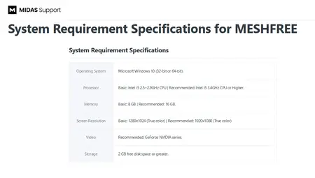 midas MeshFree 2024 R2