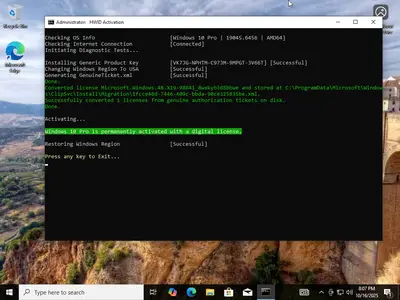 Windows 10 Pro 22H2 build 9045.6456 Preactivated (x64) Multilingual October 2025