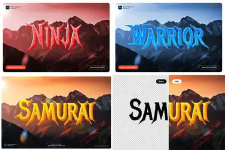 Anime Style Text Effects for Photoshop