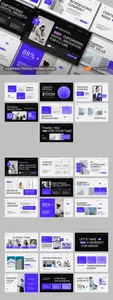 Black Purple Modern Digital Company Profile PPT 6QWTC8B