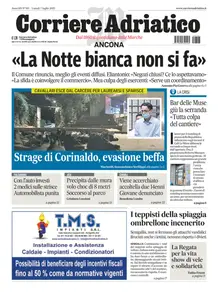Corriere Adriatico Ancona - 7 Luglio 2025