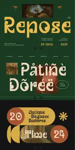 EE - Repose  Decorative Font 77D3JGB