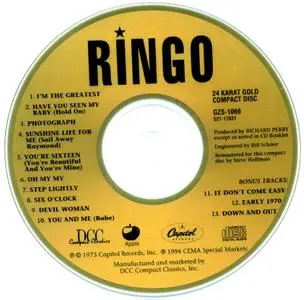 Ringo Starr - Ringo (1973) [DCC GZS-1066] Repost