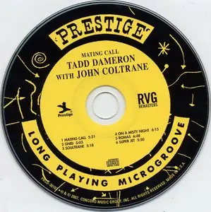 Tadd Dameron with John Coltrane - Mating Call (1956) {2007 Prestige RVG Remasters Series}