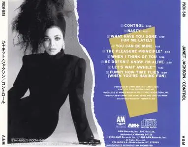 Janet Jackson - Control (1986) Japanese Reissue 1993