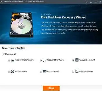IUWEshare Disk Partition Recovery Wizard 1.9.9.9 Unlimited Portable