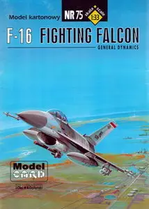 ModelCard 075 General Dinamics F-16 Fighting Falcon