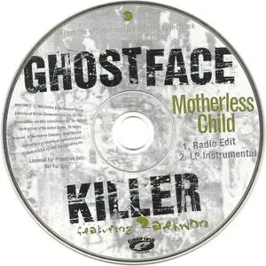 Ghost Face Killer featuring Raekwon - Motherless Child (US promo CD single) (1996) {Flavor Unit/EastWest/Elektra}