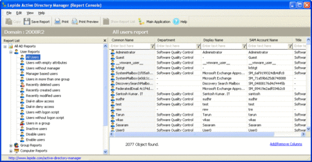 Lepide Active Directory Manager and Reporting 12.12.01