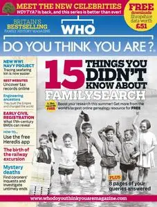 Who Do You Think You Are? – August 2016