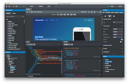 Bootstrap Studio 6.4 Lab Edition (macOS / Linux)