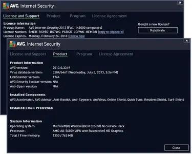 AVG Internet Security 2013 13.0 Build 3349a6461