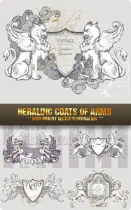 Stock Vector - Heraldic Coats of Arms