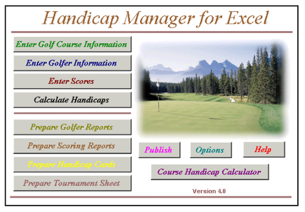 Handicap Manager 7.0.2.0 for Excel
