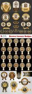 Vectors - Brown Luxury Badges