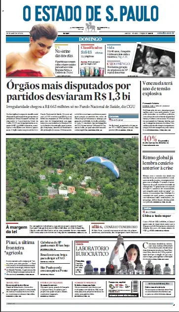 Jornal O Estado de SP em PDF, Domingo, 23 de Janeiro de 2011