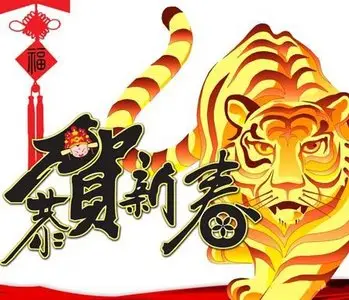 Chinese vector clipart. Tiger year - 2010