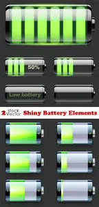 Vectors - Shiny Battery Elements
