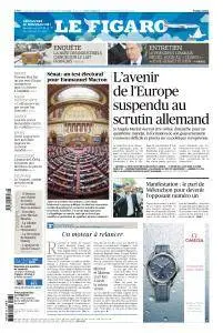 Le Figaro du Samedi 23 et Dimanche 24 Septembre 2017