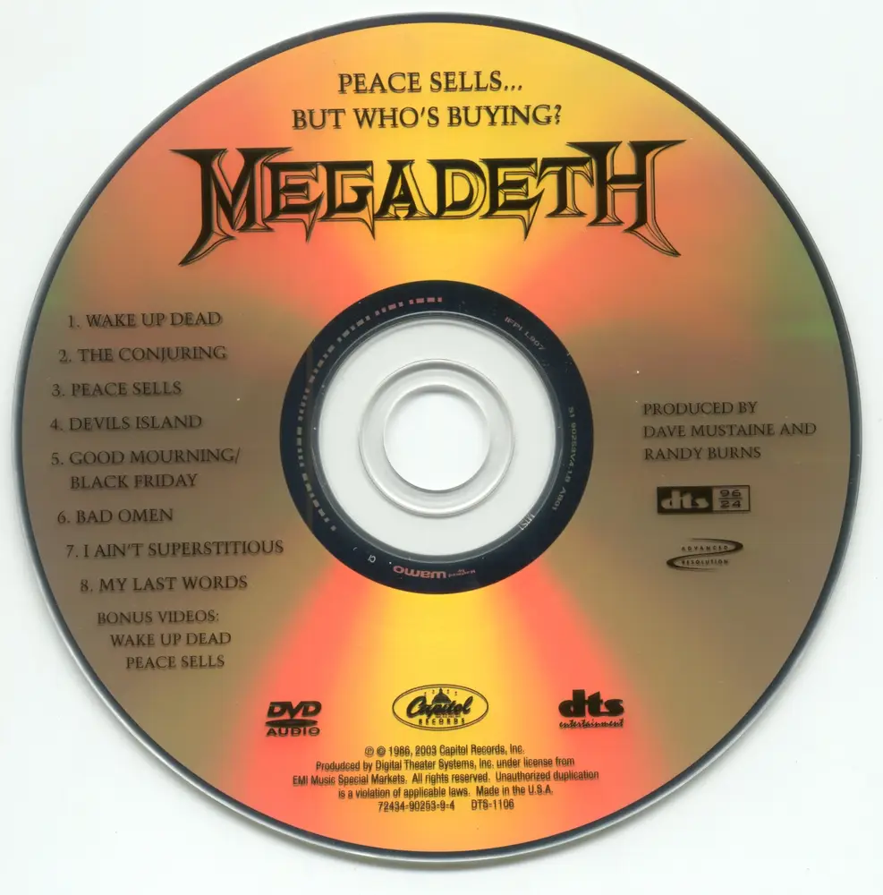 Megadeth peace sells but who s buying