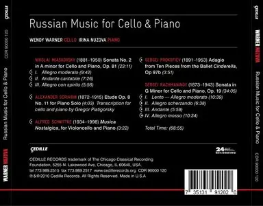 Warner & Nuzova - Russian Music for Cello & Piano (Myaskovsky N., Scriabin A., Schnittke A., Prokofiev S., Rachmaninov S.) 
