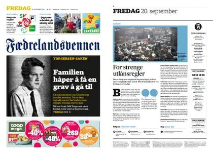 Fædrelandsvennen – 20. september 2019