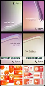 Stock Vector - Card Template Set1405