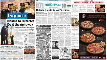Philippine Daily Inquirer – September 09, 2016