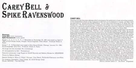 Carey Bell & Spike Ravenswood - 1995