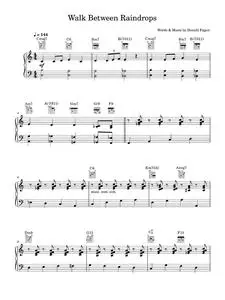 Walk between the raindrops - Donald Fagen (Piano-Vocal-Guitar (Piano Accompaniment))