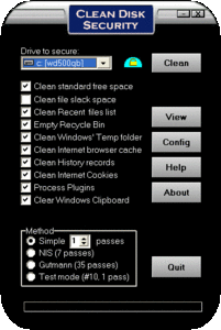Clean Disk Security 8.01