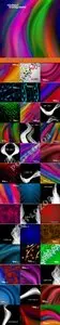 Abstract multicolored collection vector backgrounds 6