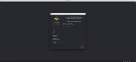 Blackmagic Design Fusion Studio 16.2.0.22 macOs