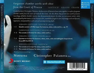 Christopher Palameta, Notturna - Forgotten Chamber Works with Oboe from the Court of Prussia (2018)