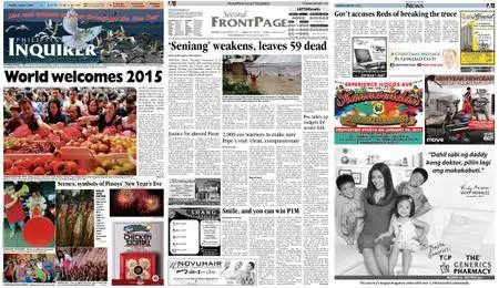Philippine Daily Inquirer – January 01, 2015
