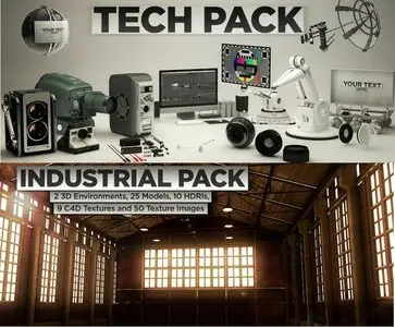 The Pixel Lab Tech & 3D Industrial Packs