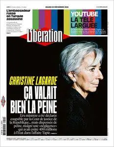 Libération du Mardi 20 Décembre 2016