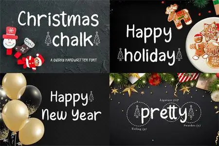 Christmas Chalk - Quirky Handwritten Font