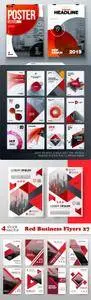 Vectors - Red Business Flyers 27