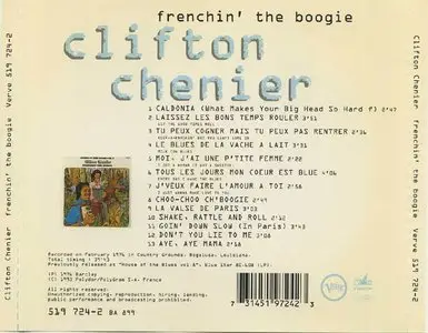 Clifton Chenier - Frenchin' The Boogie (1976) {1993 Verve France} **[RE-UP]**