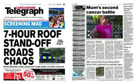 Lancashire Telegraph (Blackburn, Darwen, Hyndburn, Ribble Valley) – June 25, 2018