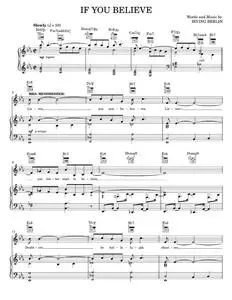 If You Believe - Face The Music Musical, Irving Berlin (Piano-Vocal-Guitar)