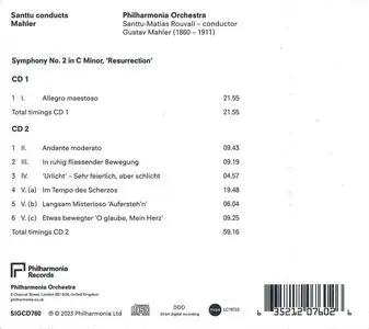 Santtu-Matias Rouvali, Philharmonia Orchestra - Gustav Mahler: Symphony No.2 'Resurrection' (2023)