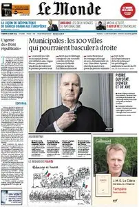 Le Monde du Vendredi, 28. Mars 2014