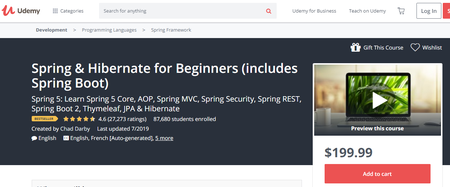 Udemy - Spring & Hibernate for Beginners (includes Spring Boot)