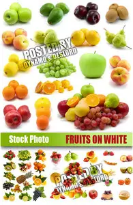 Fruits on white - UHQ Stock Photo