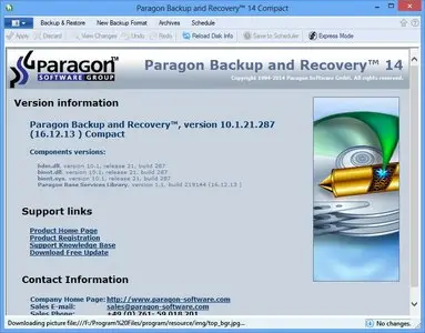 Paragon Backup and Recovery 14 Compact 10.1.21.287 (x86/x64)