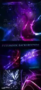 Abstract Futuristic Backgrounds Vector
