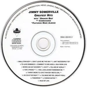 Jimmy Somerville - The Singles Collection 1984-1990, Featuring Bronski Beat And The Communards (1990)