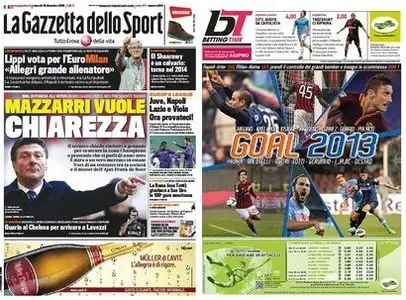 La Gazzetta dello Sport (13-12-13) + Betting Time